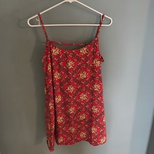 TOBI low back floral dress.